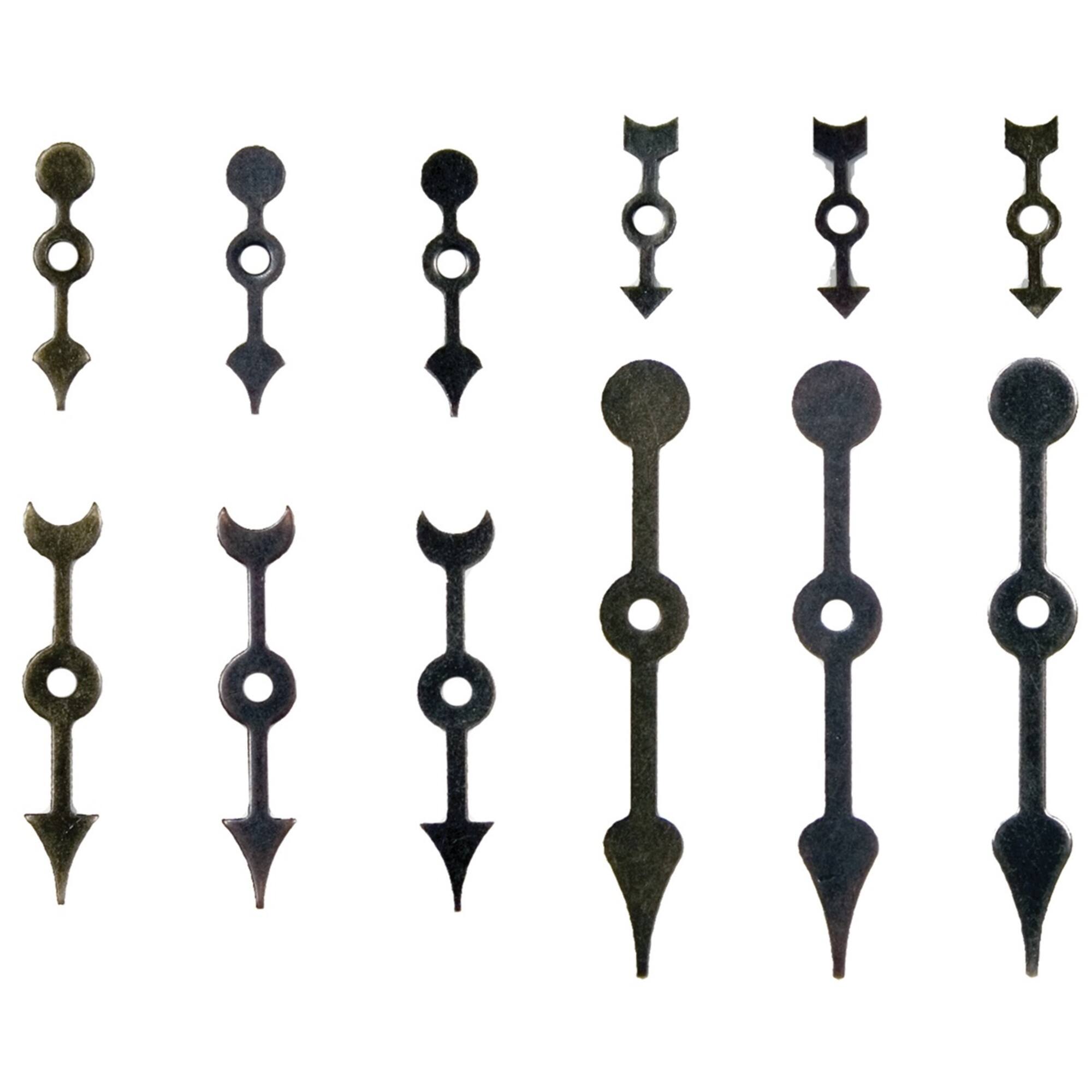 Idea-Ology Metal Game Spinners W/Brads .75" To 2.25" 24/Pkg-Antique Nickel, Brass & Copper